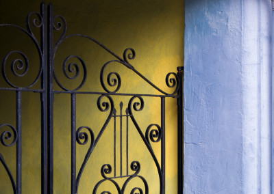 Blue And Yellow Gate