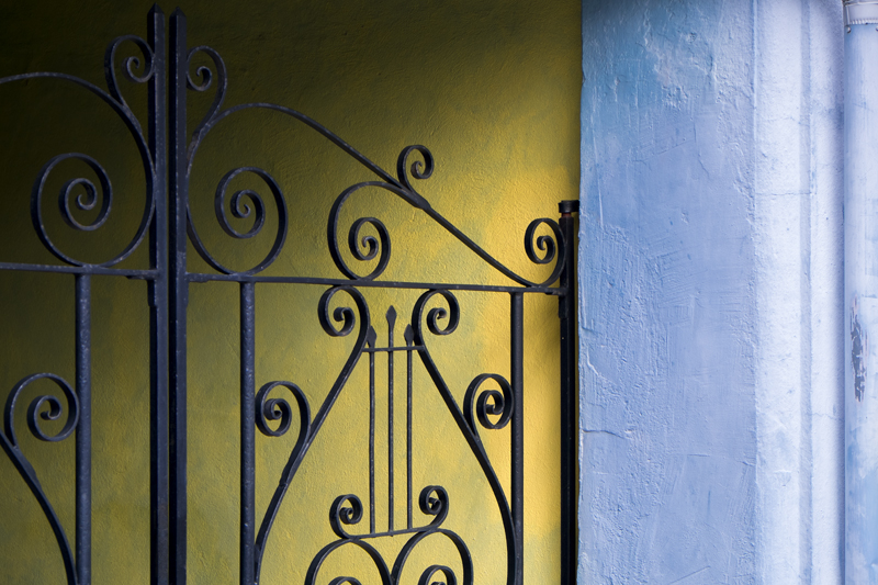 Blue and Yellow Gate