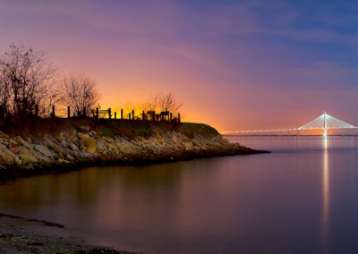 Ravenel Bridge at Night