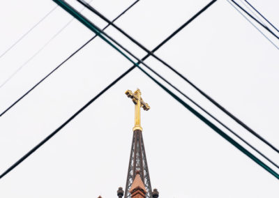 Steeple and Power Lines